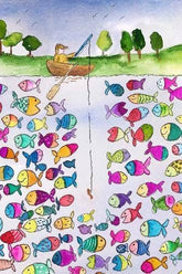 Gone Fishing Mini Jigsaw Puzzle - Starbase 505